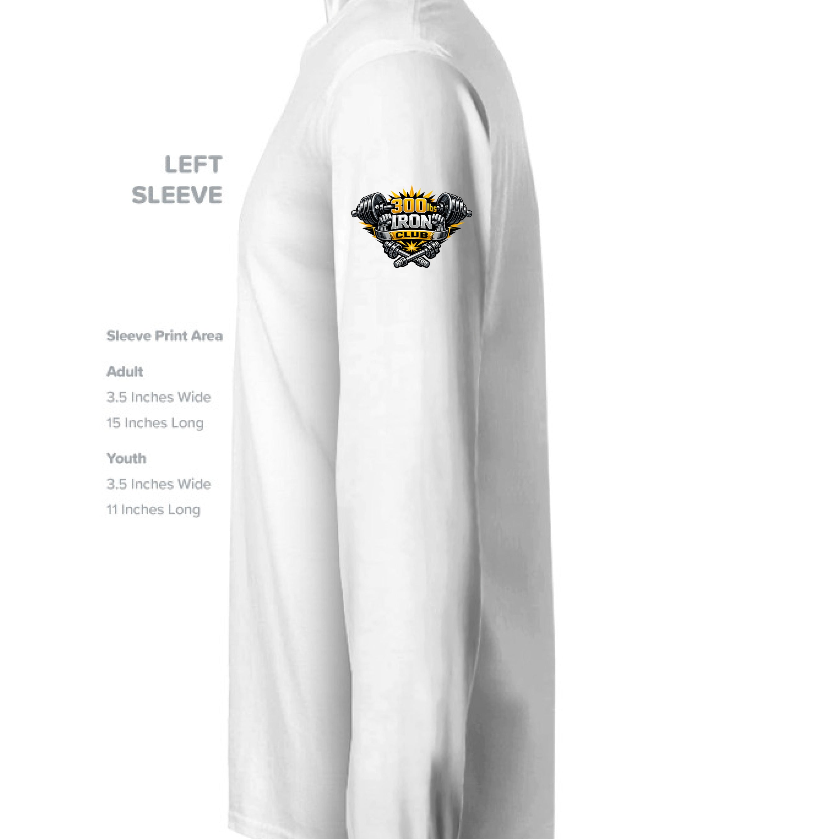 WHT/ MD GRY _100 - SLEEVE_LEFT